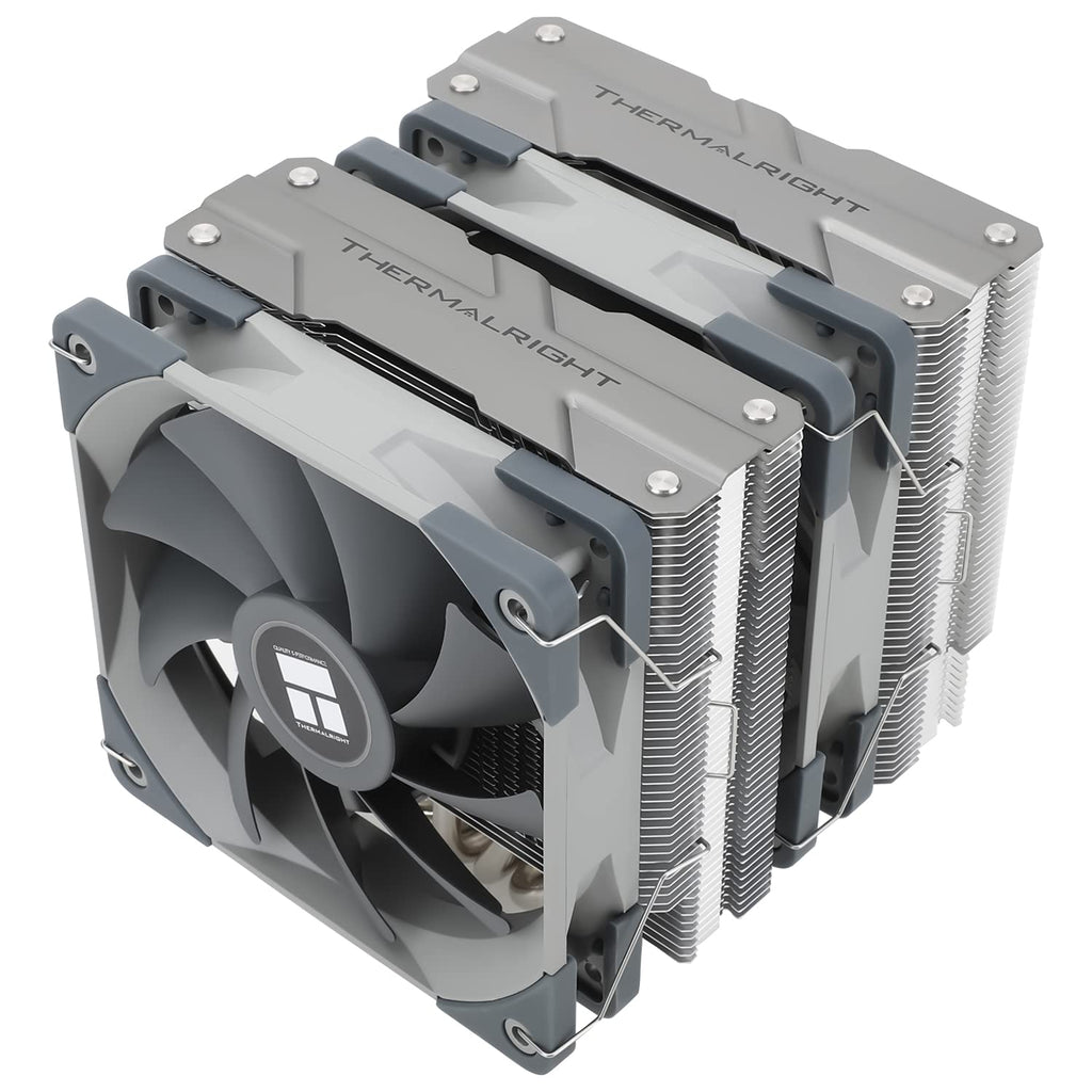 Peerless Assassin 120 CPU Air Cooler, 6 Heat Pipes, Dual 120Mm TL-C12 PWM Fan, Aluminium Heatsink Cover, AGHP Technology, for AMD Am4/Am5/Intel LGA 1700/115X/1851/1200/2011/2066 (PA120