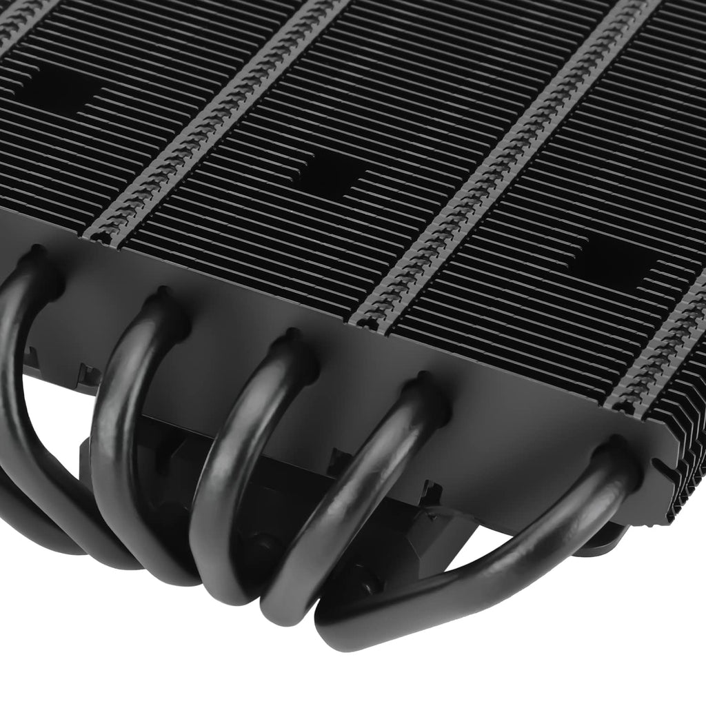 AXP120-X67 Black ARGB Low Profile CPU Air Cooler with Quite 120Mm TL-C12015B-S PWM Fan, 6 Heat Pipes, 67Mm Height Cooling, for AM4/ Am5,Intel LGA 1700/1851/1150/1151/1155/1156/1200/2011