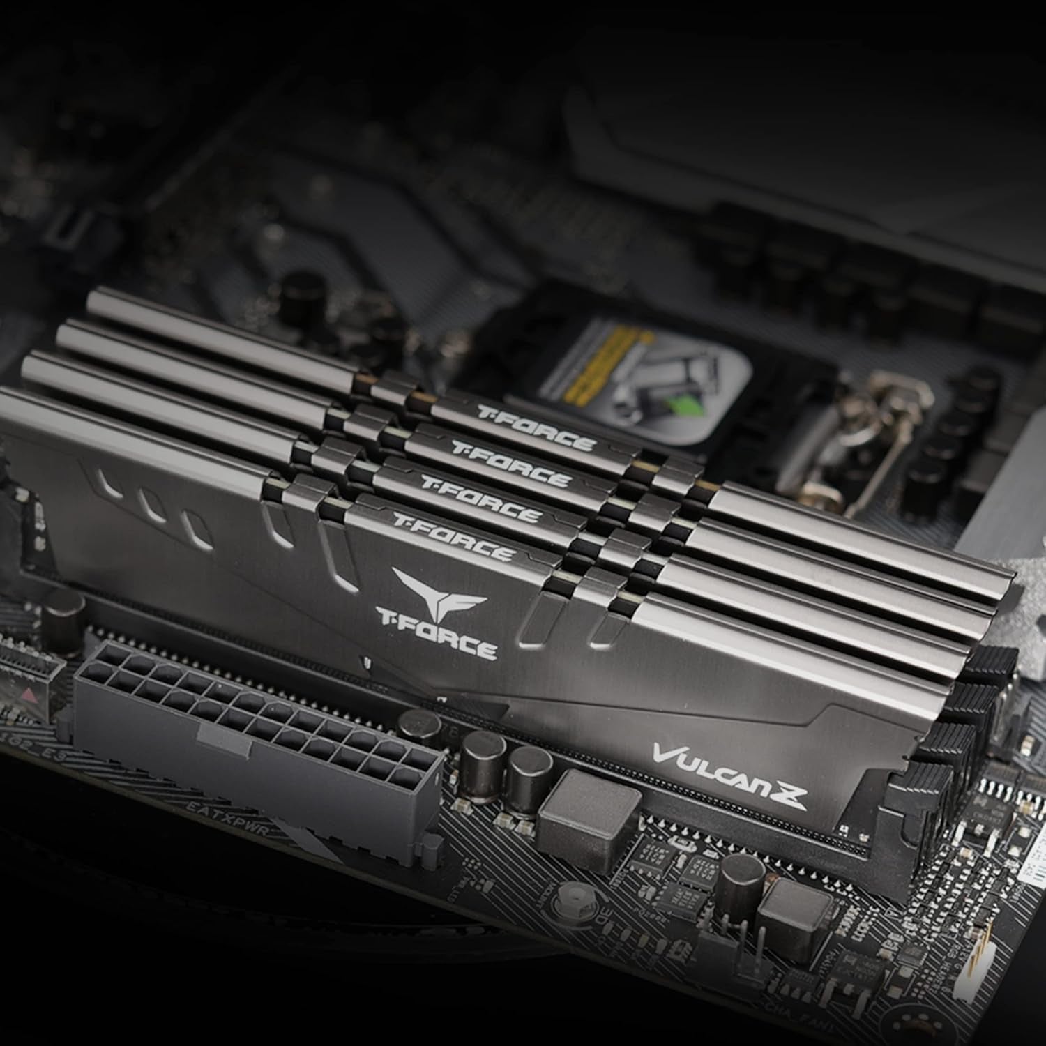 T-Force Vulcan Z DDR4 32GB Kit (2X16Gb) 3200Mhz (PC4-25600) CL16 Desktop Memory Module Ram (Gray) - TLZGD432G3200HC16FDC01