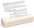 Mixfeer Wireless Printer, Portable Thermal Inkless Printer Compatible with Android Ios Phones & Laptops, Beige