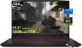 MSI Katana GF76 17 Gaming Laptop I 17.3” FHD IPS 144Hz I Intel 8-Core I7-11800H I 32GB DDR4 1TB SSD I Geforce RTX 3050 Ti I USB-C HDMI Backlit Win10 Black W/Dlca Accessory