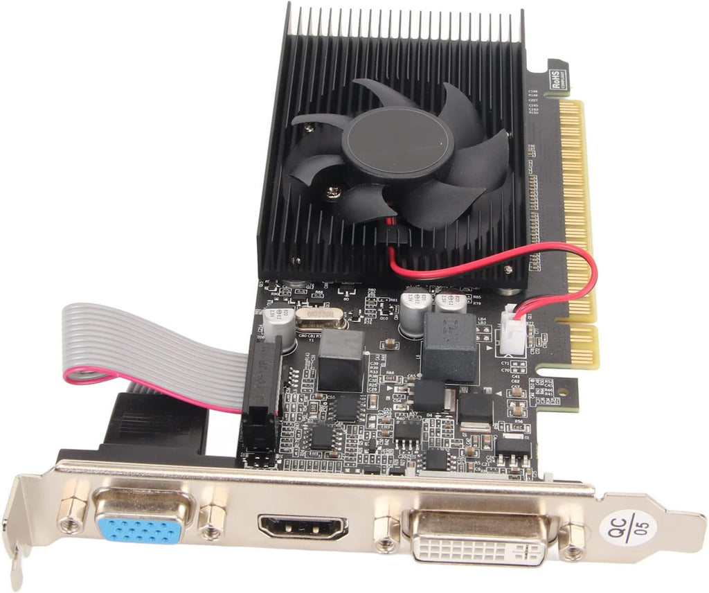 GT210 Graphics Card 1GB GDDR3 64-Bit VGA DVI HDMI Quiet Single-Fan PCI Express X16