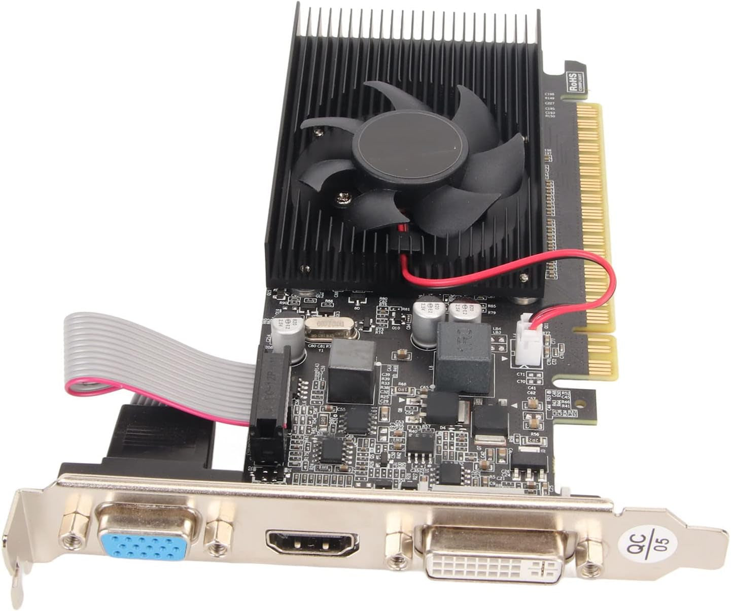 GT210 Graphics Card 1GB GDDR3 64-Bit VGA DVI HDMI Quiet Single-Fan PCI Express X16