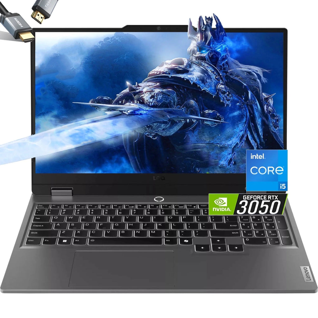Lenovo LOQ 15 Gaming Laptop - NVIDIA RTX 3050 - Intel Core I5-12450Hx Beat AMD Ryzen 7 4800H - 15.6" FHD Display 144Hz - 32GB RAM -1TB Pcie SSD -Backlit Keyboard - Windows 11 - G-SYNC