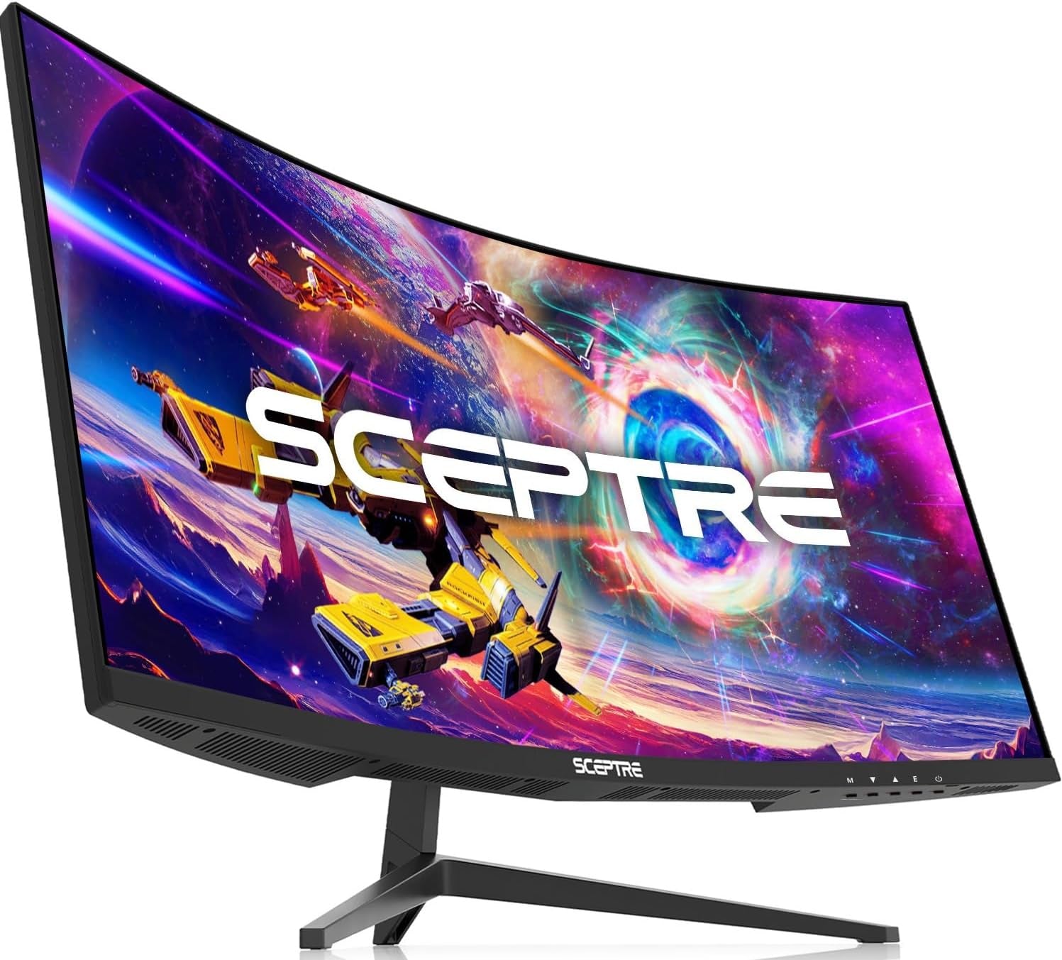 30-Inch Curved Gaming Monitor 21:9 2560X1080 Ultra Wide/ Slim HDMI Displayport up to 200Hz Build-In Speakers, Metal Black (C305B-200UN1) | 30 Va 1800R Curved 2560X1080 Panel, up to 200Hz, 3×Hdmi plus Displayport, 2×3W Speakers, 5Ms, Vesa 75X75