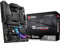MSI MPG B550 Gaming plus Gaming Motherboard (AMD Ryzen 5000, AM4, DDR4, Pcie 4.0, SATA 6Gb/S, M.2, USB 3.2 Gen 2, HDMI/DP, ATX)