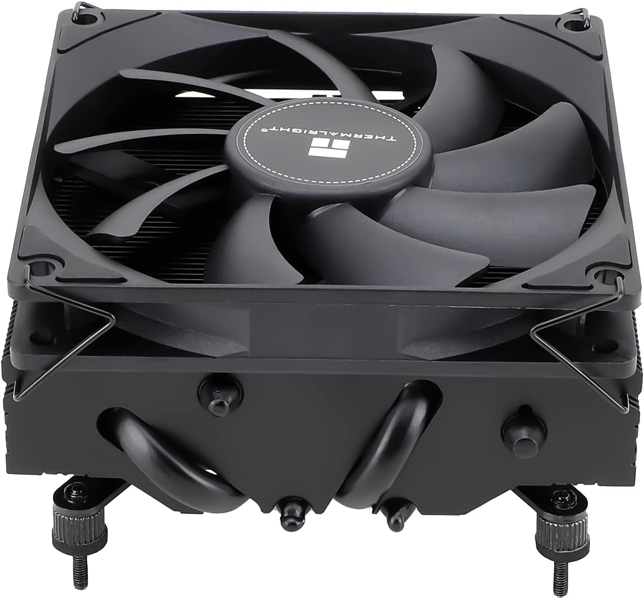 AXP90-X47 Black ITX Low Profile CPU Air Cooler, 47Mm Height Cooling, TL-9015B Slim PWM Fan Low Noise 22.4Dba, 2700RPM Speed, for Am4/Am5/Intel Lga1700/1851/1150/1151/1155/1156/1200(Black)