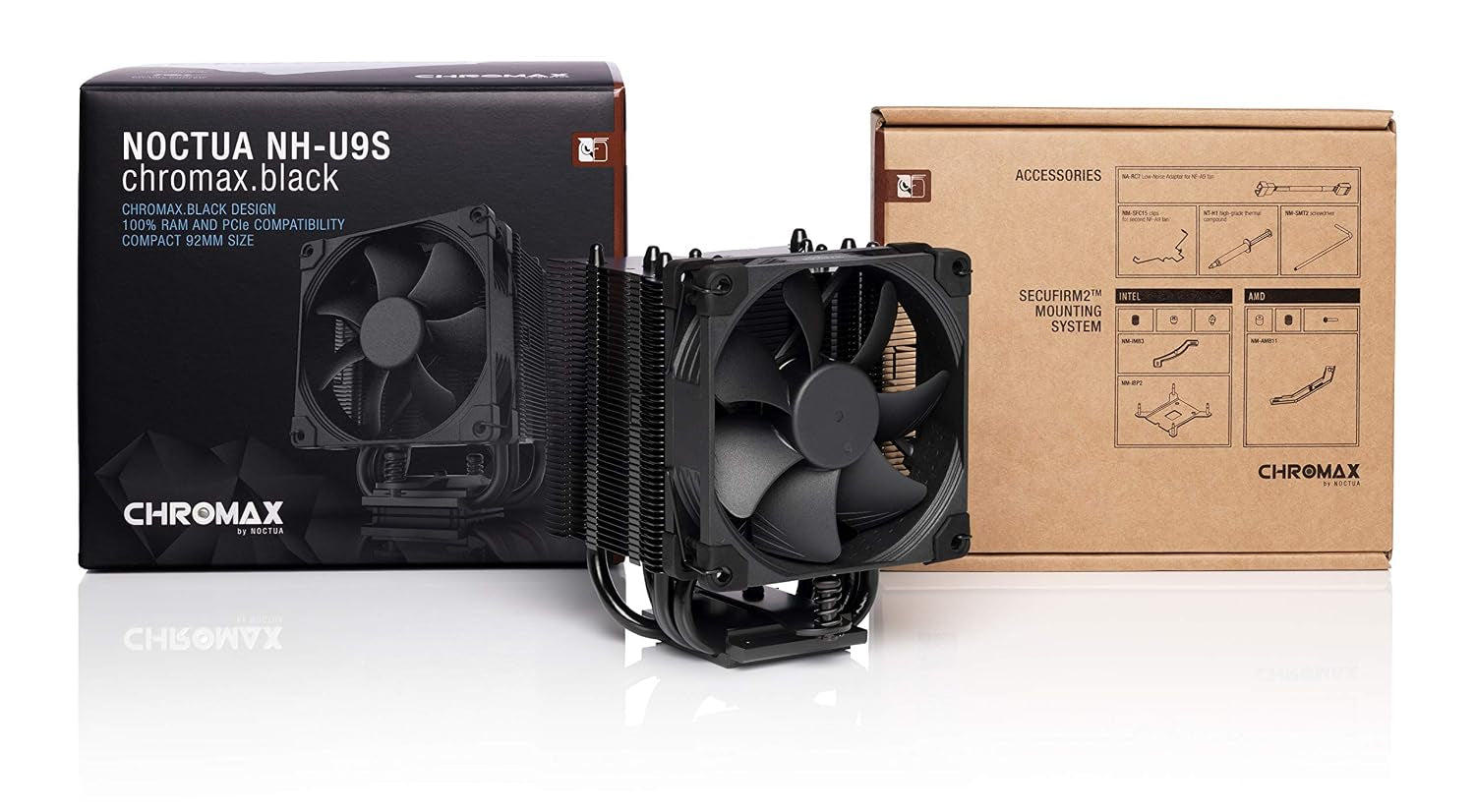 NH-U9S Chromax.Black, 92Mm Single-Tower CPU Cooler (Black)