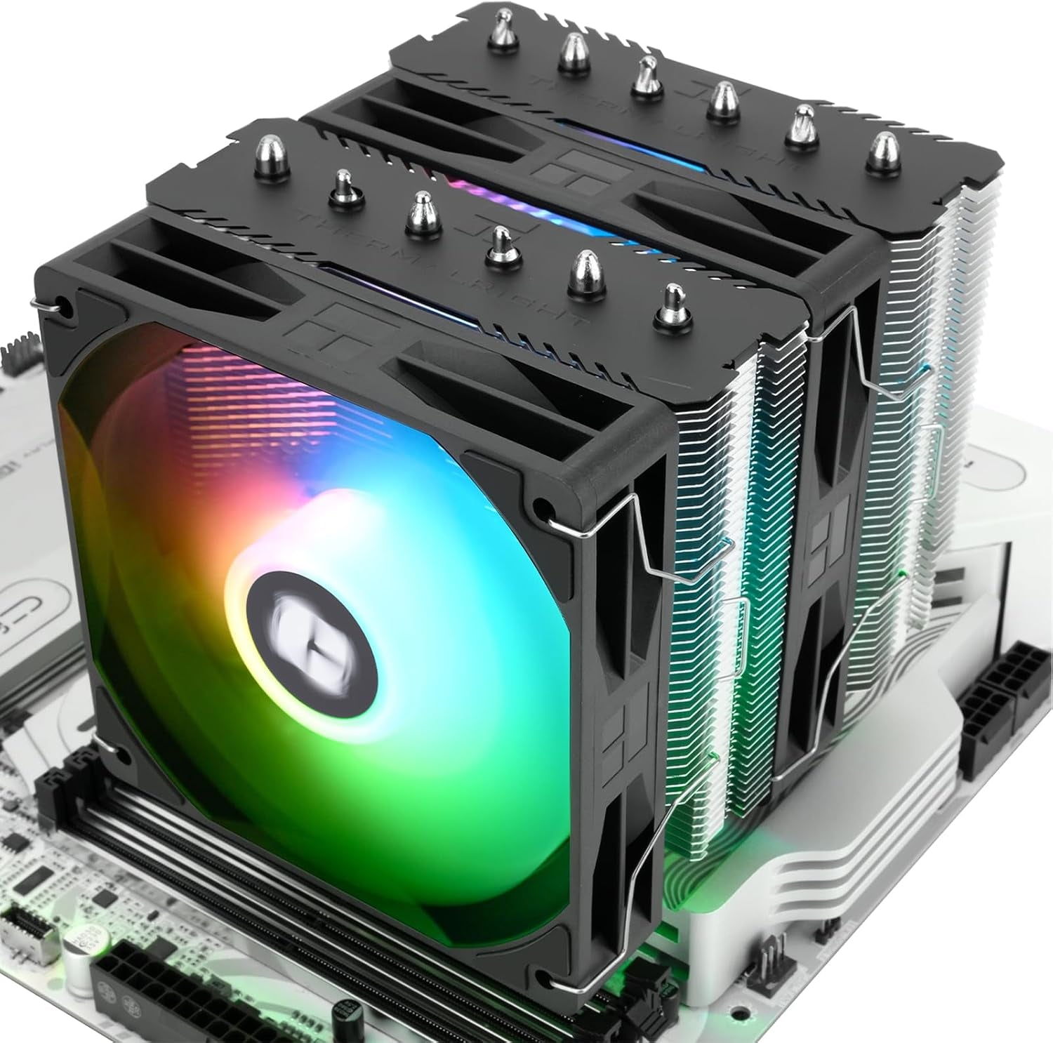 Thermalright Peerless Assassin 120 SE ARGB V2 CPU Cooler, 1850RPM | 6 Heat Pipes, Dual 120Mm PWM Fans, for AMD AM4/AM5 and Intel LGA1851/1700