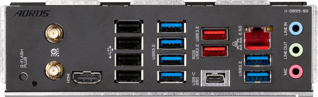 GIGABYTE X670 AORUS Elite AX AMD AM5 ATX Motherboard, Support Ryzen 9000/8000/7000 Series, DDR5, 8+8 Power Phase, 4X M.2, Pcie 5.0, USB-C 3.2 Gen2X2, WIFI6E, 2.5Gbe, Ez-Latch, Q-Flash, Smart Fan 6