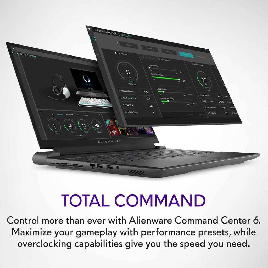 Alienware M18 R2 Gaming Laptop - 18 QHD+ 165Hz 3Ms Display, Intel Core I9-14900Hx, 32GB DDR5 RAM, 1TB SSD, NVIDIA Geforce RTX 4080 12 GB GDDR6, Windows 11 Home, Onsite Service - Dark Metallic Moon