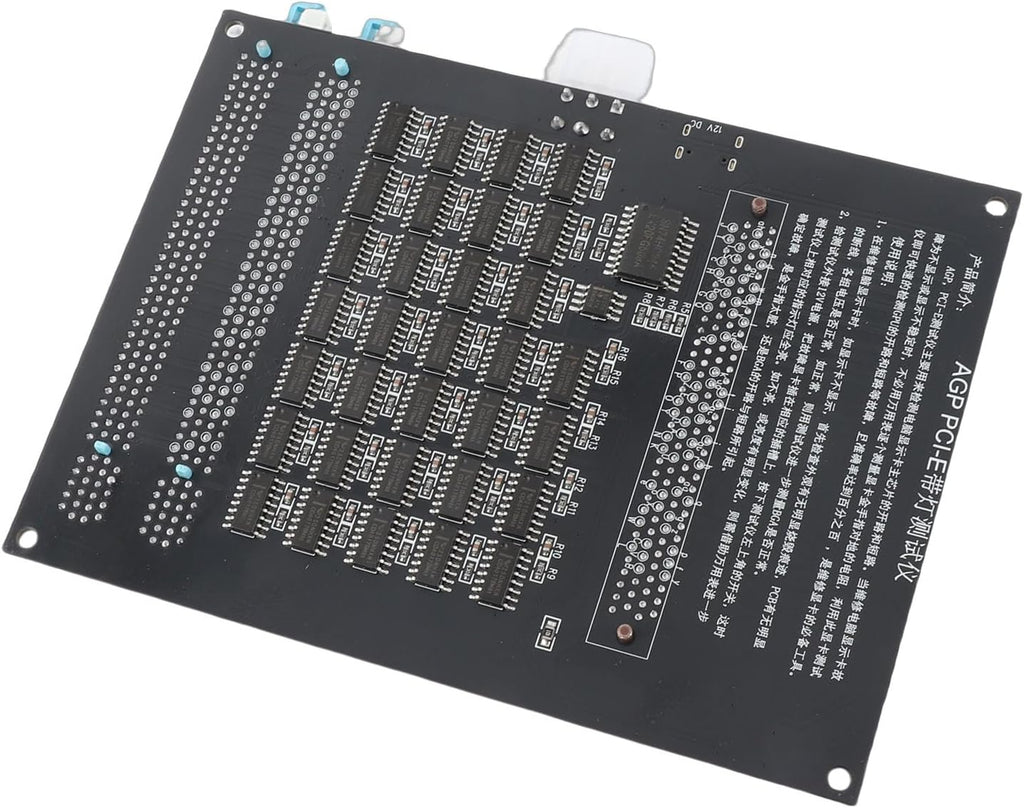 Computer Accessory Graphics Card Tester with Light,Agp PCI E Double Purpose Display Video Graphics Card Tester for Computer Accessory