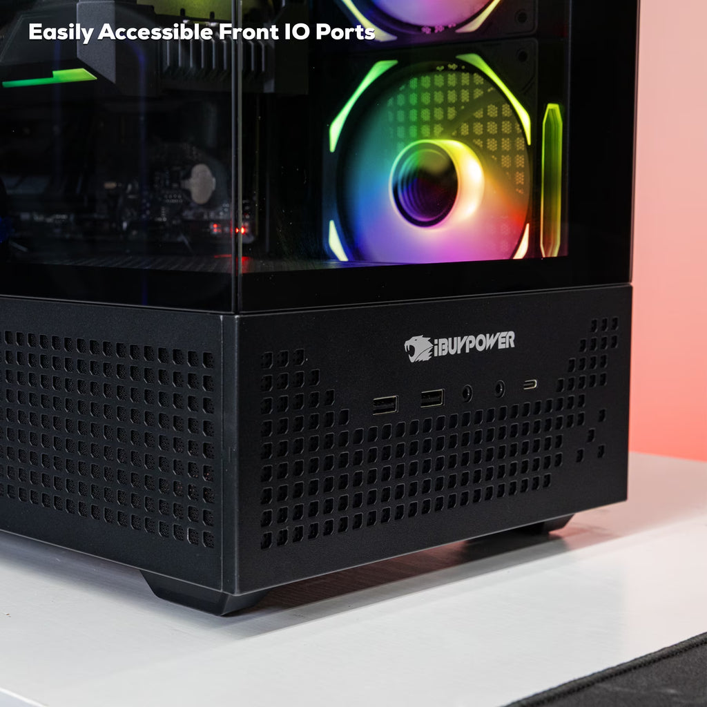 Ibuypower Element Black Gaming PC Desktop Computer Intel Core I9 14900F, NVIDIA Geforce RTX 5070 12GB, 32GB RAM, 1TB SSD, Windows 11, EBI9N5702