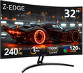 Z-Edge 32 Inch Curved Gaming Monitor,1080P, 180Hz/240Hz Computer Monitor | UG32P 1500R Curved Screen for Office & Gaming, 1Ms, Freesync, Low Blue Light, 1X DP & 2X HDMI, Metal Stand