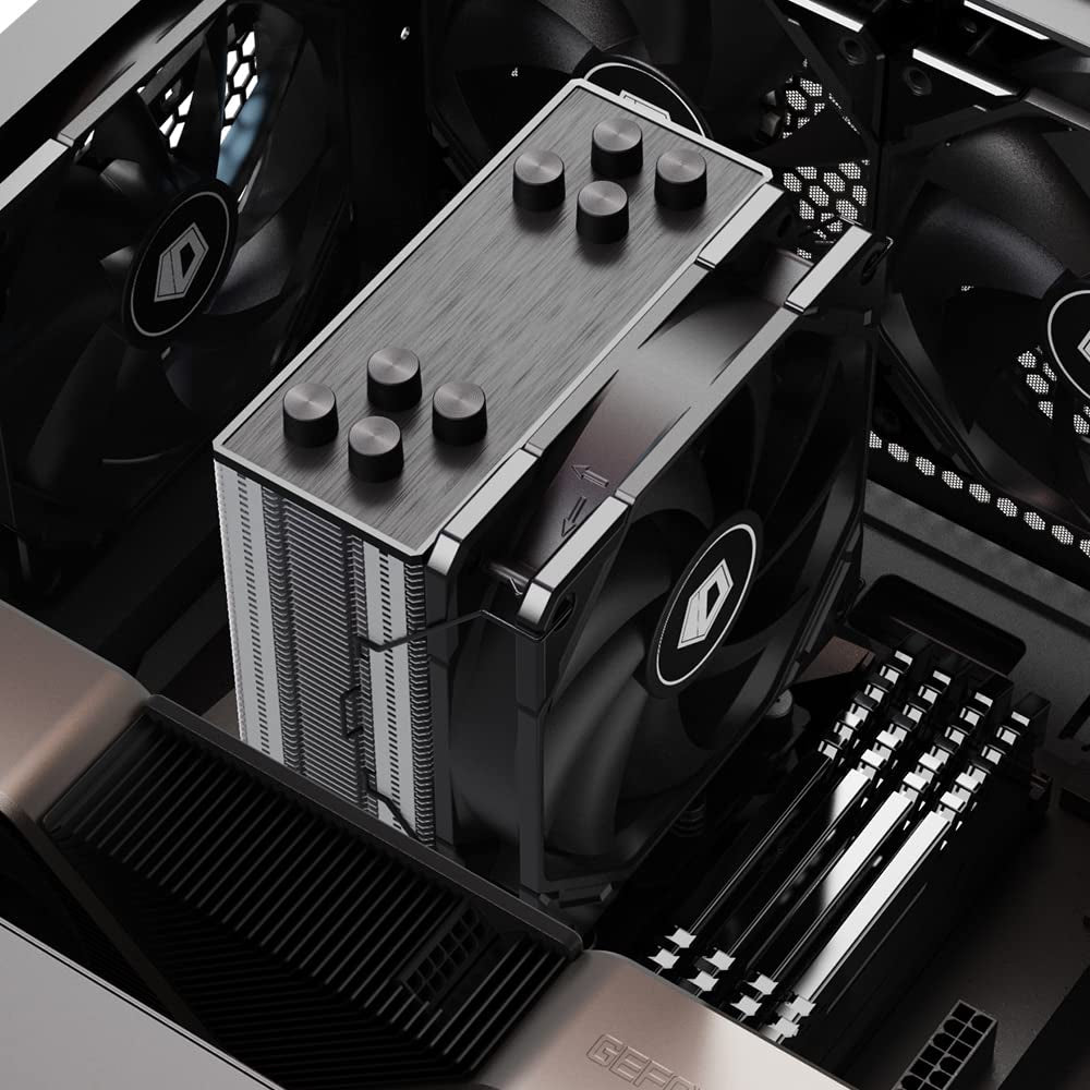 SE-224-XTS CPU Air Cooler, 4 Heatpipes, 120Mm High-Efficient Fan | Intel LGA1700/115X/1200 & AMD AM4/AM5 Sockets for Desktop PC, Full Memory Clearance, 220W