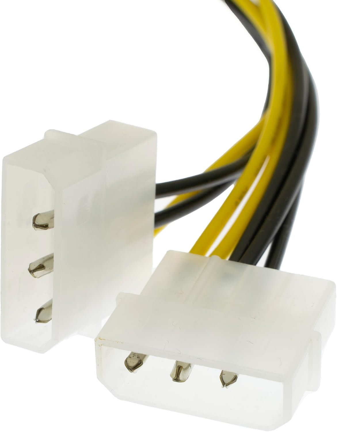 Dual 4 Pin Molex to ATX 8 Pin Video Card GPU Power Supply Cable 8.6''
