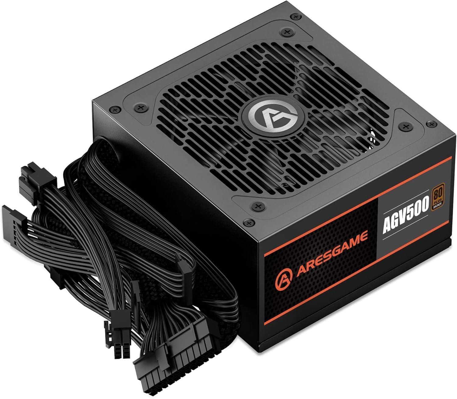 AGV Series 500W Power Supply, 80 plus Bronze Certified, Non Modular Power Supply, 5 Year Warranty
