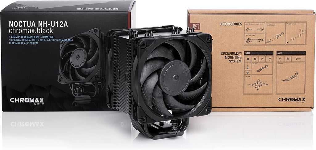 NH-U12A Chromax.Black, 120Mm Single-Tower CPU Cooler (Black)
