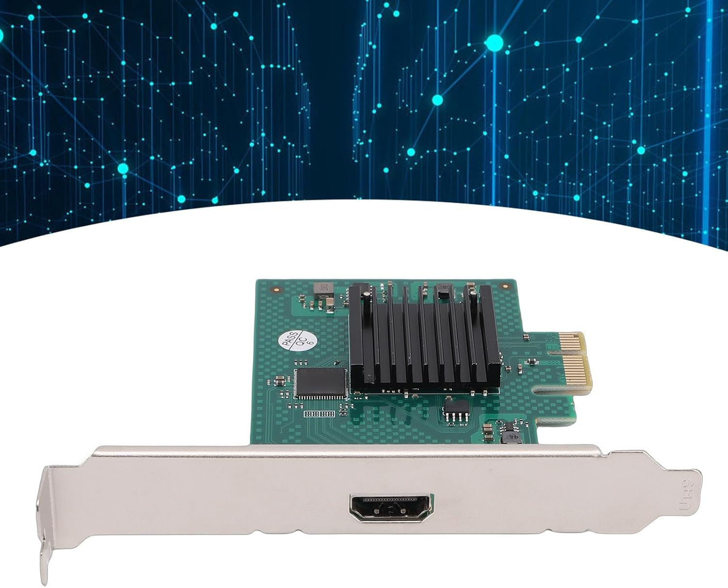 Pcie Interface Graphics Card, HD Video Card with 2D Graphics Accelerator for Industrial Computer Multi Display Panel POS System