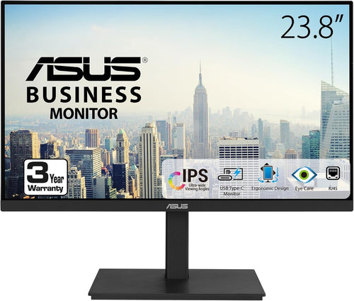 ASUS 23.8" 1080P IPS Monitor with Docking 23.8" 1080P Business Monitor with Webcam and Speakers
