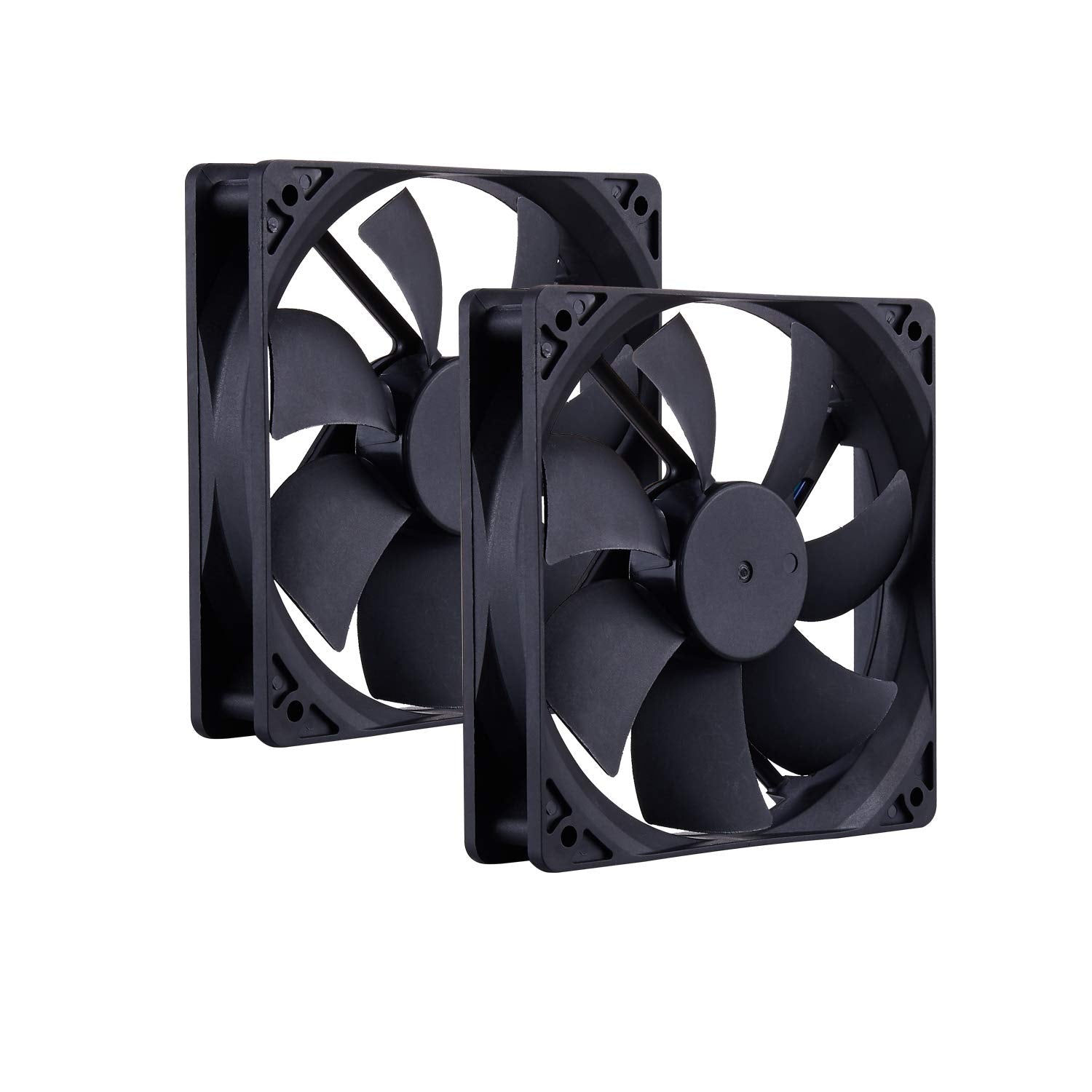 120Mm Computer PC CPU Fan 12V 4Pin PWM High CFM Computer PC CPU Cooler Case Cooling Fan 2 Pack 800-2200RPM