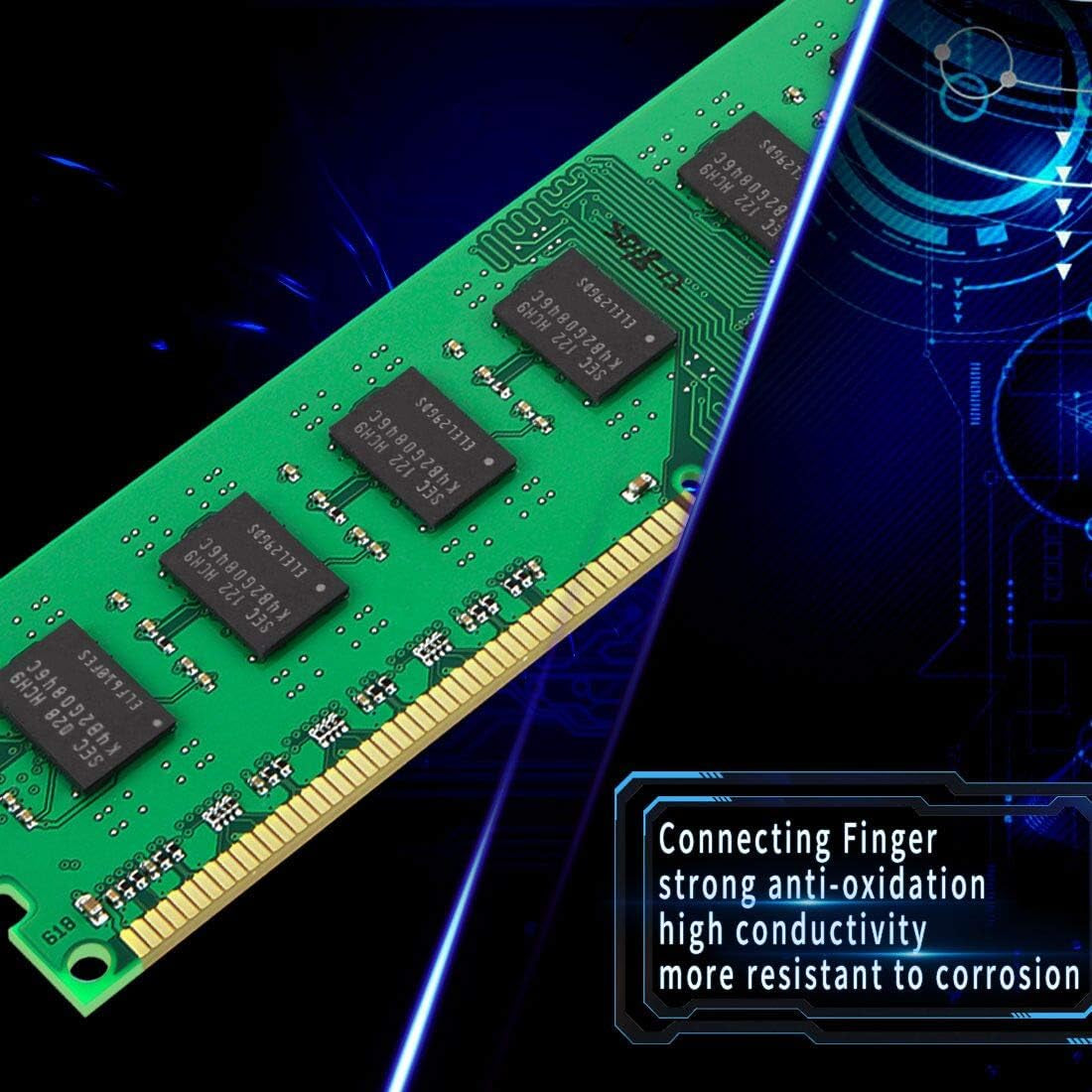 8GB (2X4Gb) DDR3 1600Mhz DIMM PC3-12800 UDIMM Non-Ecc CL11 240-Pin 1.35V/1.5V Desktop Computer RAM Memory Upgrade Kit