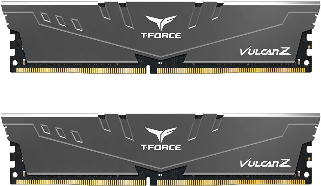 T-Force Vulcan Z DDR4 32GB Kit (2X16Gb) 3200Mhz (PC4-25600) CL16 Desktop Memory Module Ram (Gray) - TLZGD432G3200HC16FDC01