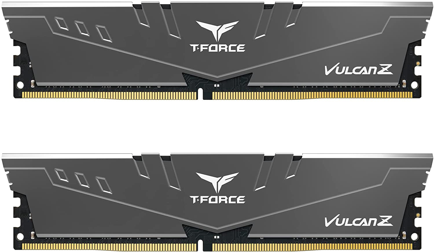 T-Force Vulcan Z DDR4 32GB Kit (2X16Gb) 3200Mhz (PC4-25600) CL16 Desktop Memory Module Ram (Gray) - TLZGD432G3200HC16FDC01